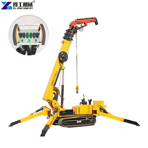 mobile spider crane with remote control