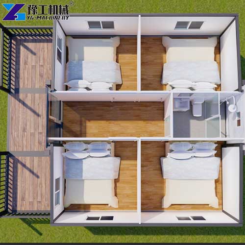 20ft portable expandable house with four bedbooms