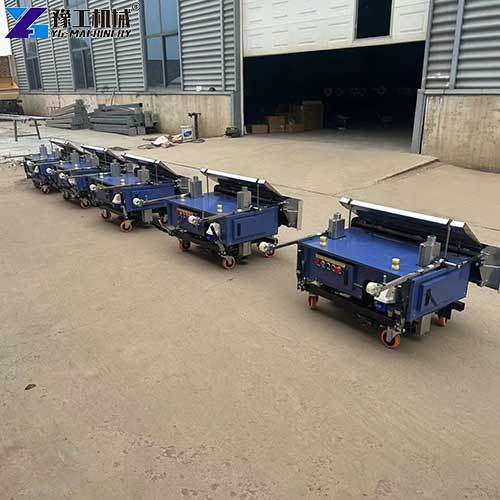 auto wall plastering machine types