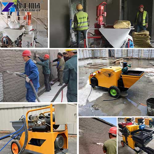 cement mortar spray machine applications