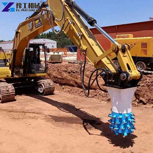 excavator drum cutter application