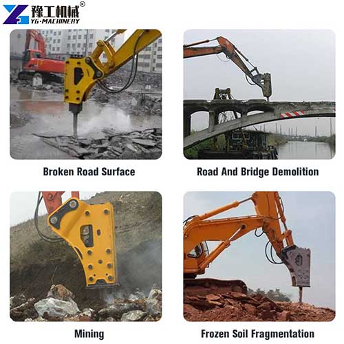 hydraulic hammers for excavators applications