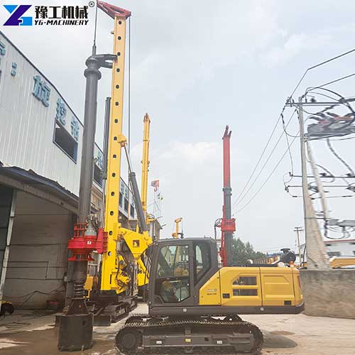 hydraulic rotary drilling rig application