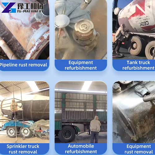 industrial sand blaster machine application