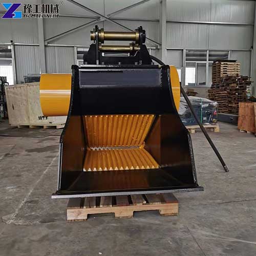 rock crusher bucket for excavator