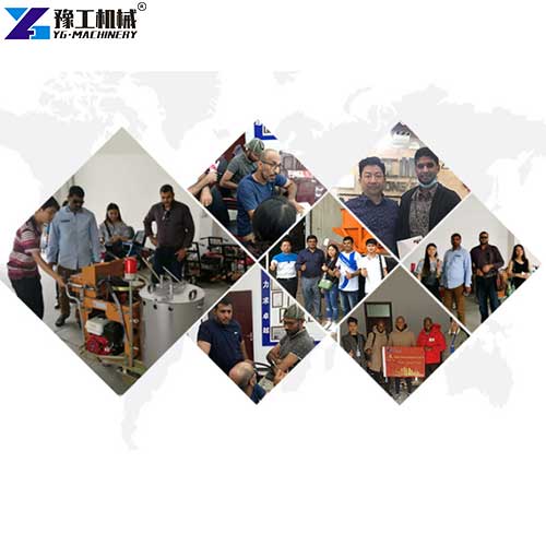 thermoplastic road marking machine customer visit