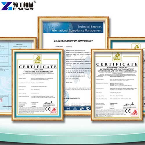 toilet paper production line certificate