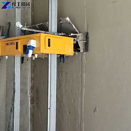 automatic wall plaster machine application