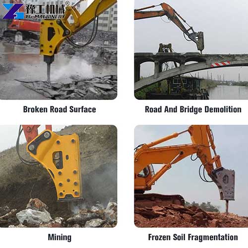 excavator breaker hammer application