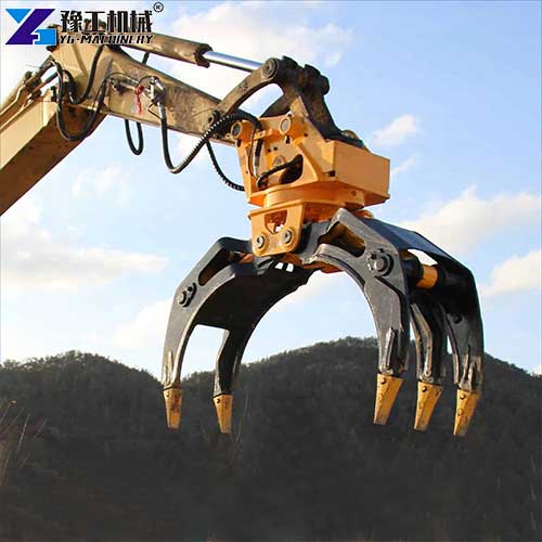 excavator log grapple usage