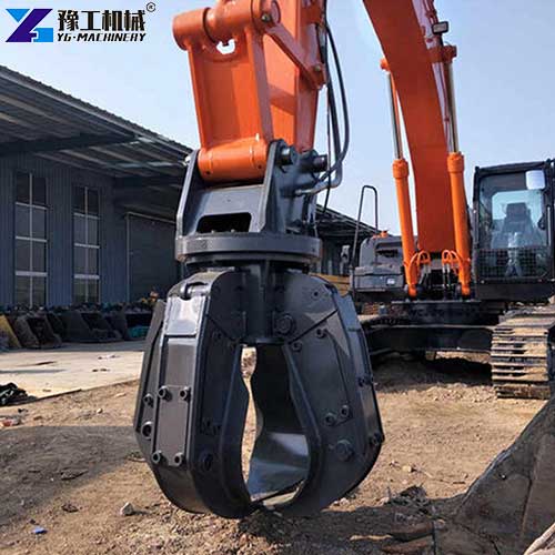excavator orange peel grapple model