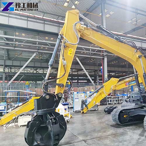 excavator orange peel grapple