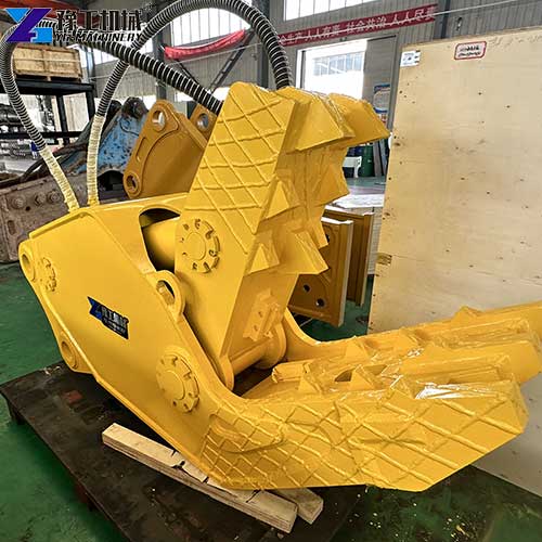 excavator pulverizer detail