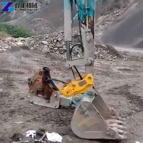 excavator quick attach usage