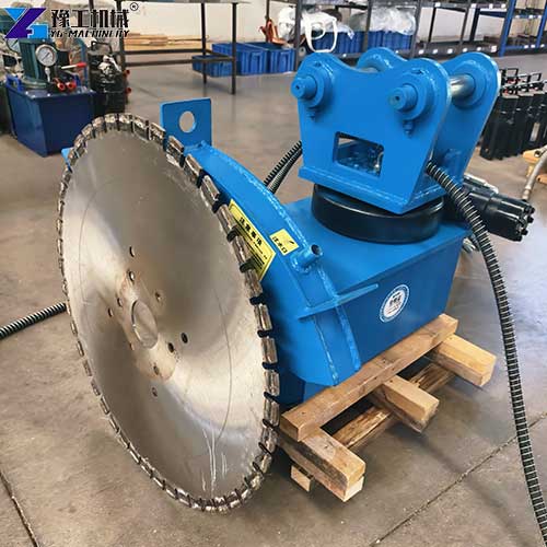 excavator rock saw attachment model