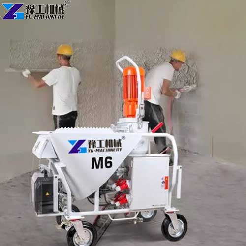 gypsum plaster spray machine use in Philippines