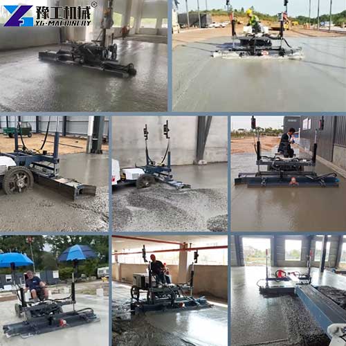 laser concrete screed machine applications