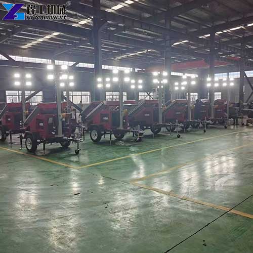 mobile lighting tower factory display