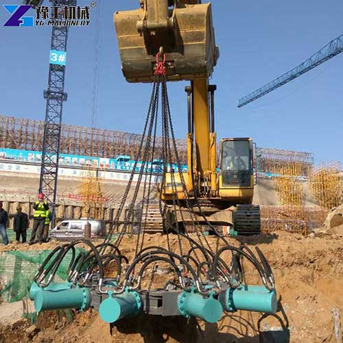 pile breaker machine on excavator