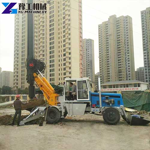 rotary piling rig usage