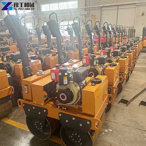 small road roller factory display