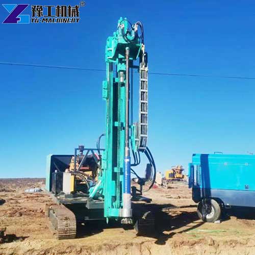 solar pile driver machine application