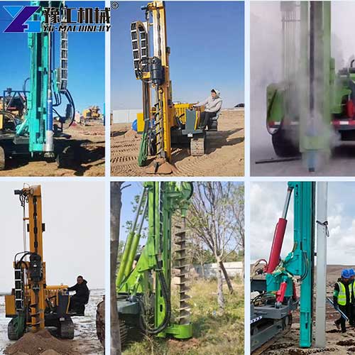solar pile driver machine usage