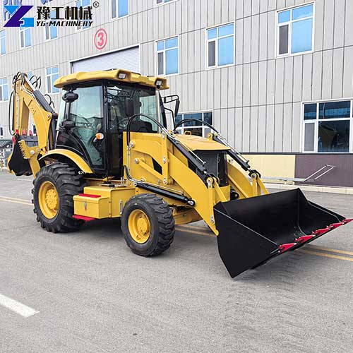 tractor with front loader and backhoe