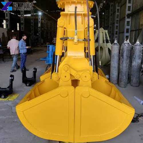 customer visit for clam bucket for excavator