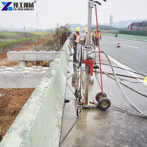diamond cutting wire saw use on site