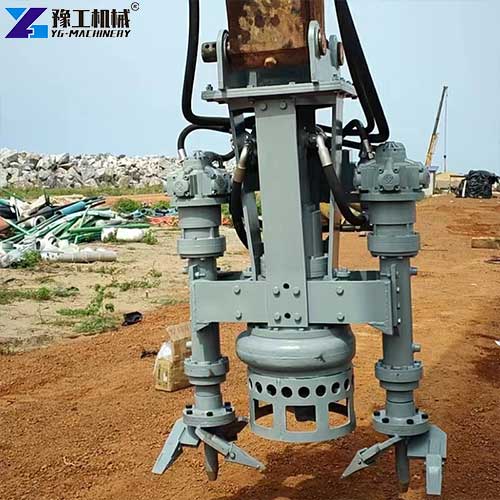 excavator dredge pump attachment application