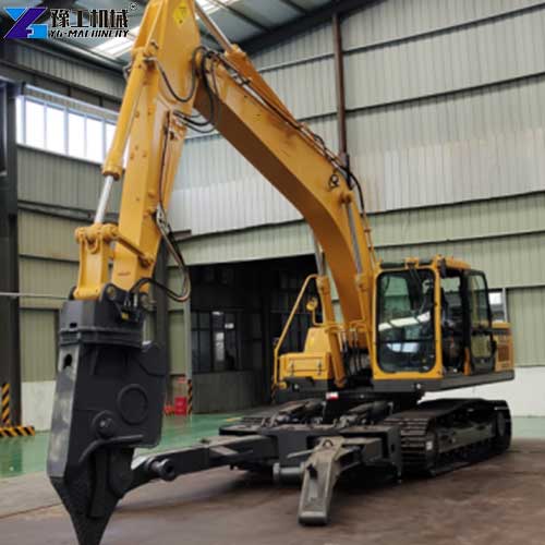 excavator vehicle dismantler attachment sold to korea