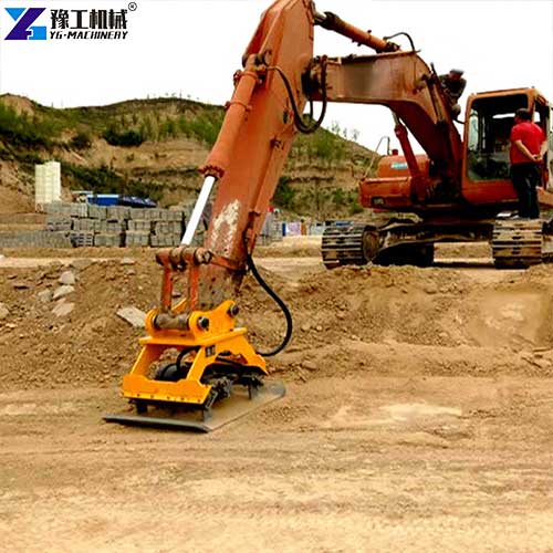 excavator vibrating plate compactor application