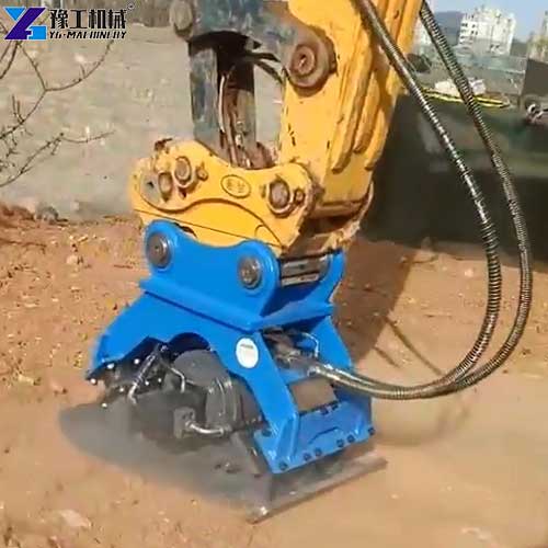 excavator vibratory plate compactor attachments application