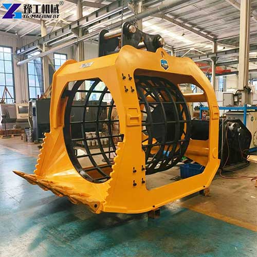 mini digger screening bucket usage