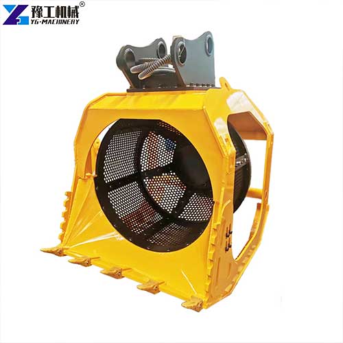 mini digger screening bucket