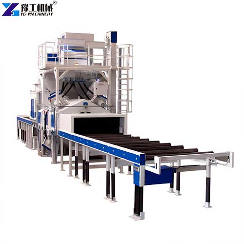 roller conveyor shot blasting machine