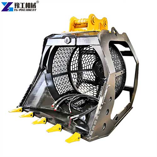 rotary screening bucket