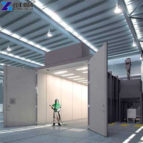 sand blasting room usages
