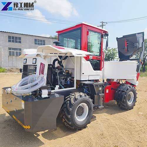 self loading concrete mixer truck usage
