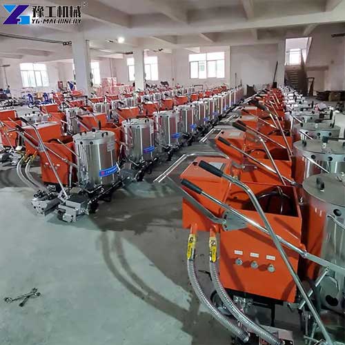 thermoplastic striping machine factory display