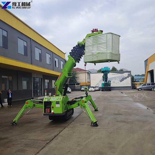 5t mobile spider crane with basket