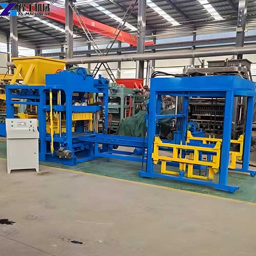 automatic brick making machine working site