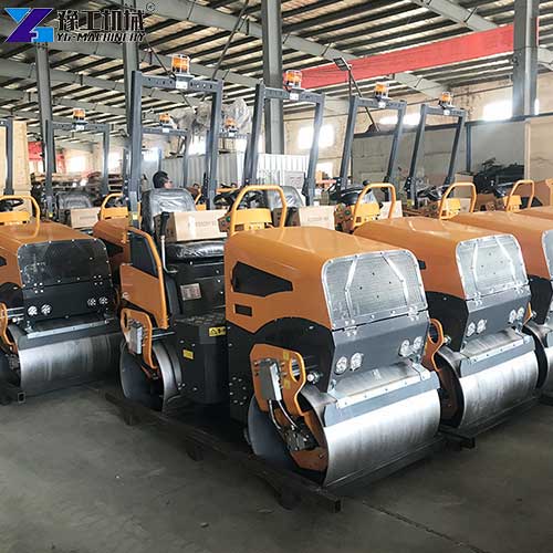 customer visit small road roller supplier