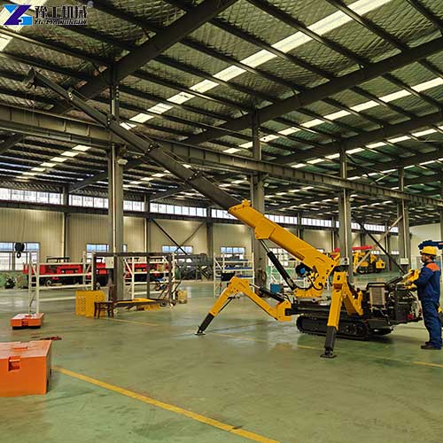 factory testing of 5t small spider crane