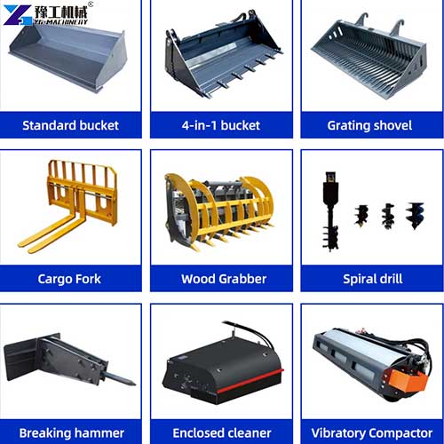 track loader skid steer with excavator attachments