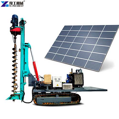 3km per hour driving speed of solar pile driver machine
