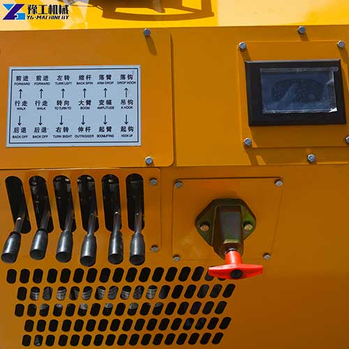 8t electric spider crane control lever details