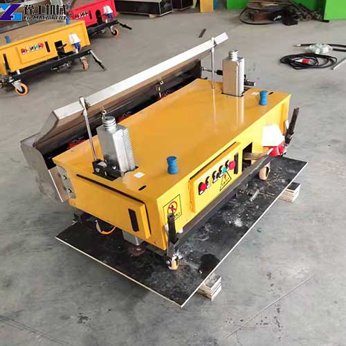 automatic cement plastering machine factory display