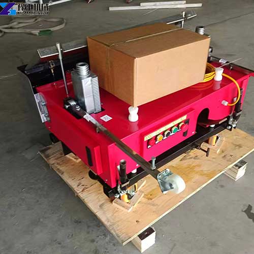automatic cement plastering machine sold to Latin America